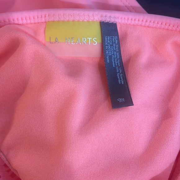 LA Hearts, Peach,Pink Monokini,bathing suit. Lace,Halter,Small - Picture 9 of 11